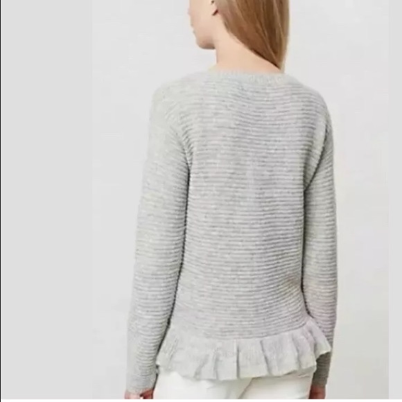 Anthropologie Sleeping On Snow Gray Sweater - Picture 2 of 7